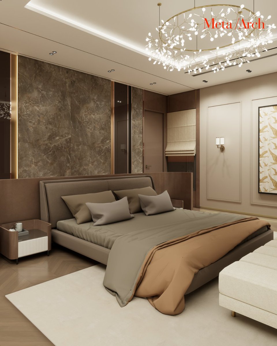 MetaArch_pl's tweet photo. The interiors reflect a refined blend of modern sophistication and serene luxury.

The soft, neutral palette evokes calm, while the curated detailing ensures the space feels personal yet elevated.

Follow- @MetaArch_pl 

#MetaArch #InteriorDesign #Interior https://t.co/dNeCEj1a0M