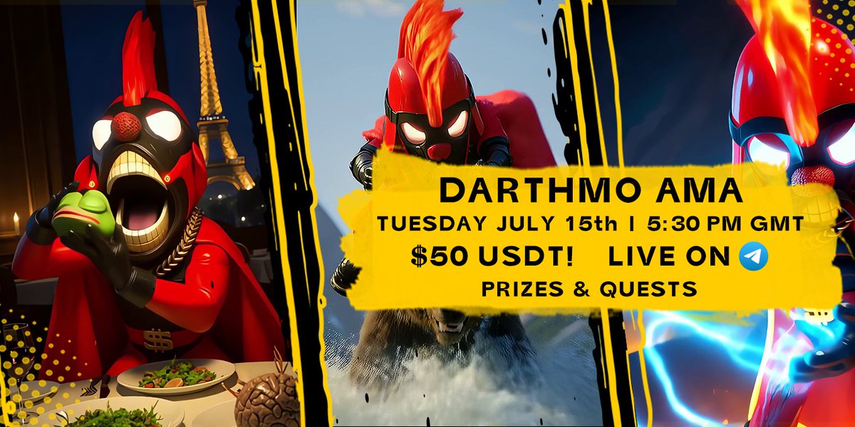 🌀 DARTHMO AMA — OBEY &amp; ASK 🌀
💬 The Emperor Opens His Gates
Mo is listening... or pretending to.

Today, step into the Coliseum and face the Emperor himself.
Bring your praise. Bring your questions. Bring your chaos.

📍 Venue: Our Telegram group
🕠 Time: 17:30 GMT / UTC
💸