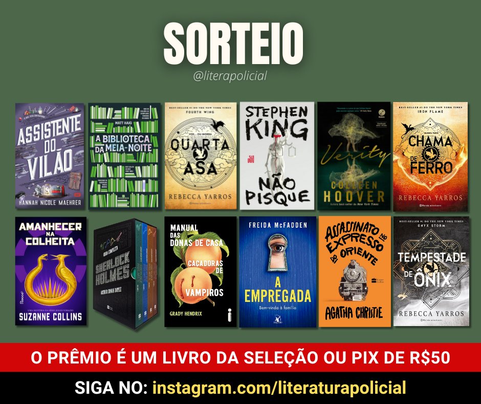 literapolicial's tweet image. ⭐ SORTEIO PRIME DAY⭐ 
Valendo um dos livros da promo ou pix de R$50!

REGRAS
❤ Seguir @literapolicial
🔁 Dar RT no tweet (sem citar)
🗣 Comentar qual livro quer ganhar ou pix
 📌RT NO TWEET FIXADO
🇧🇷 Morar no BR

✅ Resultado: 16/07, no final da tarde. Boa sorte🍀