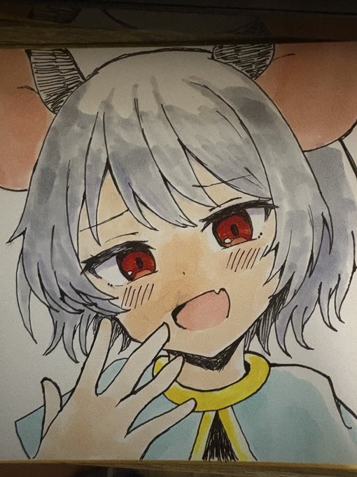 口元滲んで没になった😭
もう色塗らん 