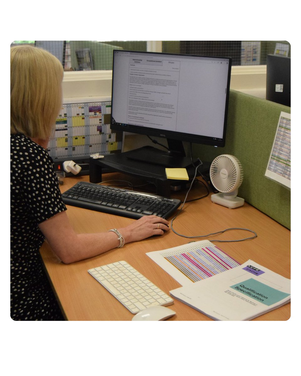 Even though we've finished most of our teaching for this academic year, things are still busy at the Research base... As co-chair of the Trailblazer group Jo has been hard at work helping shape the Level 3 Apprenticeship End Point Assessments. 💻📚🖊️