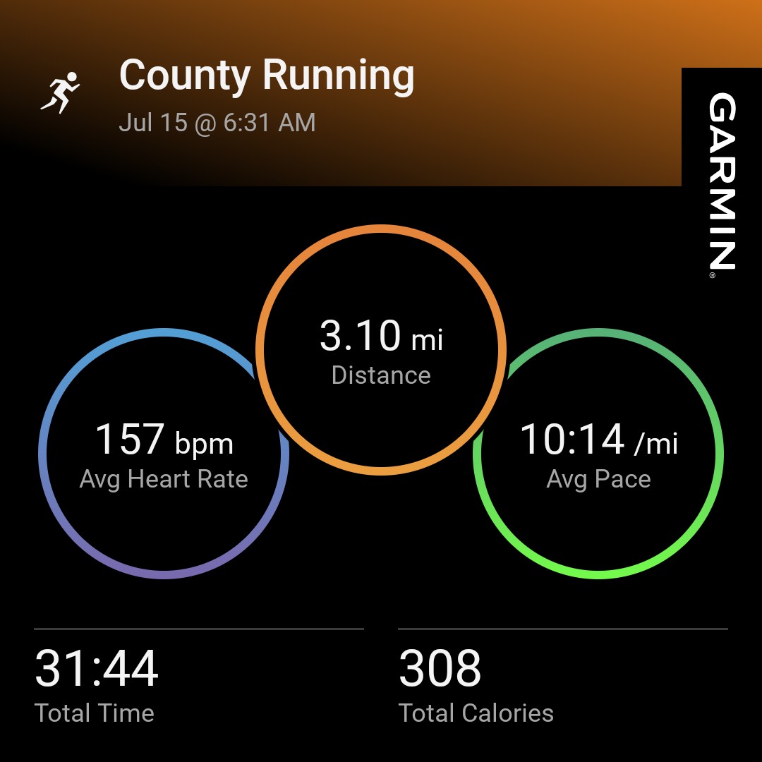 RunningTrailsx's tweet image. Easy 5k on this humid Central Texas morning 🥵
Have a great Tuesday!