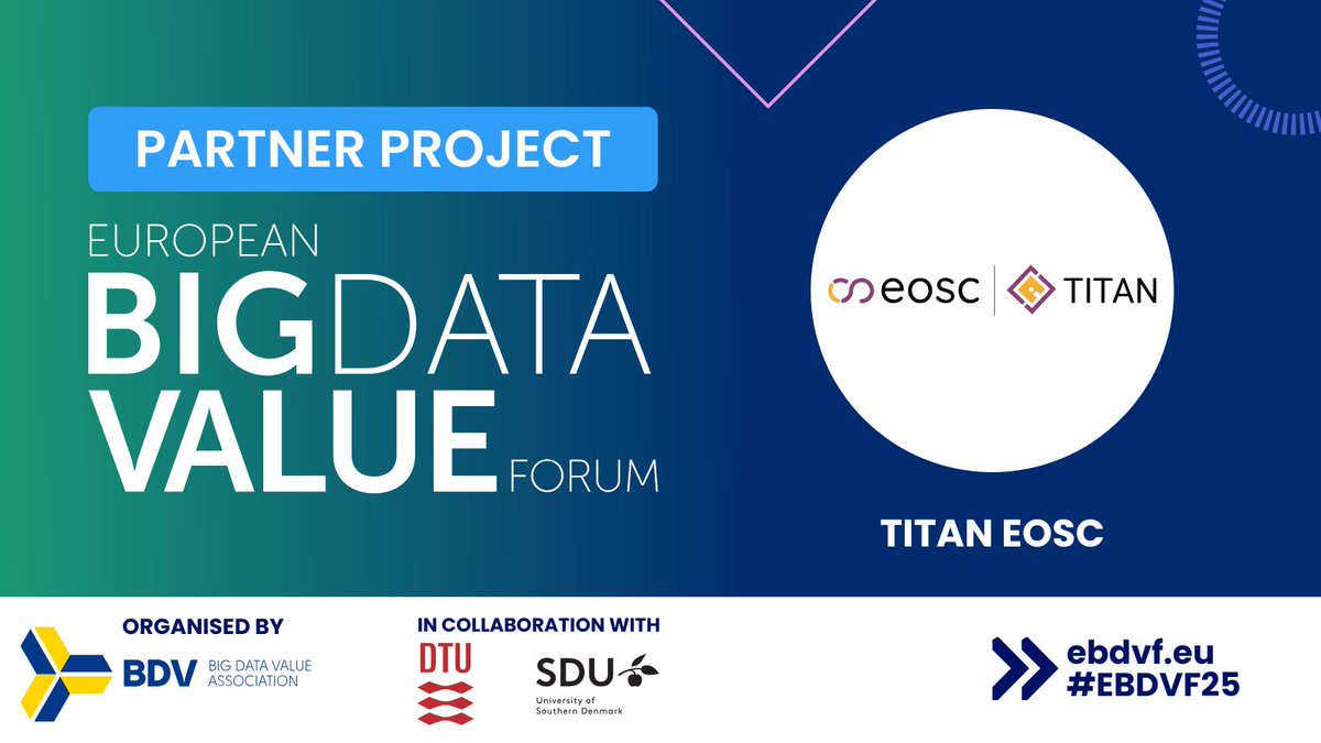 🚨Discover EBDVF 2025 Partner Project:
<a href="/titan_eosc/">TITAN EOSC</a>👉titan-eosc.eu 

🗓️12-14 Nov
📍<a href="/dgibyen/">dgibyen</a>, Copenhagen

🎯TITAN aims to develop secure &amp; trustworthy confidential data processing &amp; sharing capabilities, and demonstrate them in the EOSC ecosystem.

#EBDVF25
#AI
#data