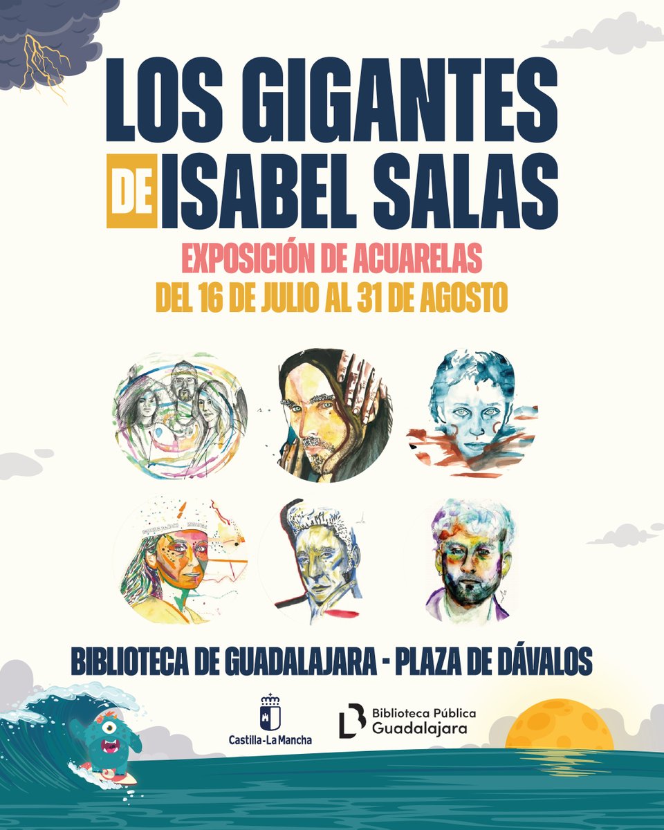 FestivalGigante's tweet image. Este miércoles 16 de julio arrancamos con algo muy especial:
✨ LOS GIGANTES ✨
La exposición de retratos de Isabel Salas llega a la Biblioteca de Guadalajara para ponerle cara (y alma) a la esencia del festival.
#FestivalGigante #LosGigantes #IsabelSalas #Guadalajara
