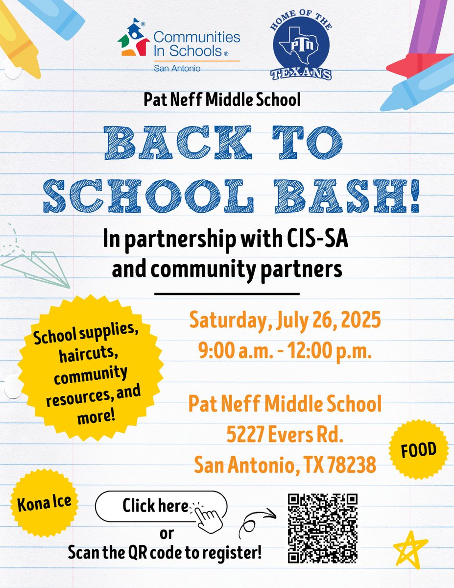 NISDPatNeff's tweet image. We can't wait to see everyone on July 26, 9-noon...mark your calendars!! 💙
#UnstoppableTexans