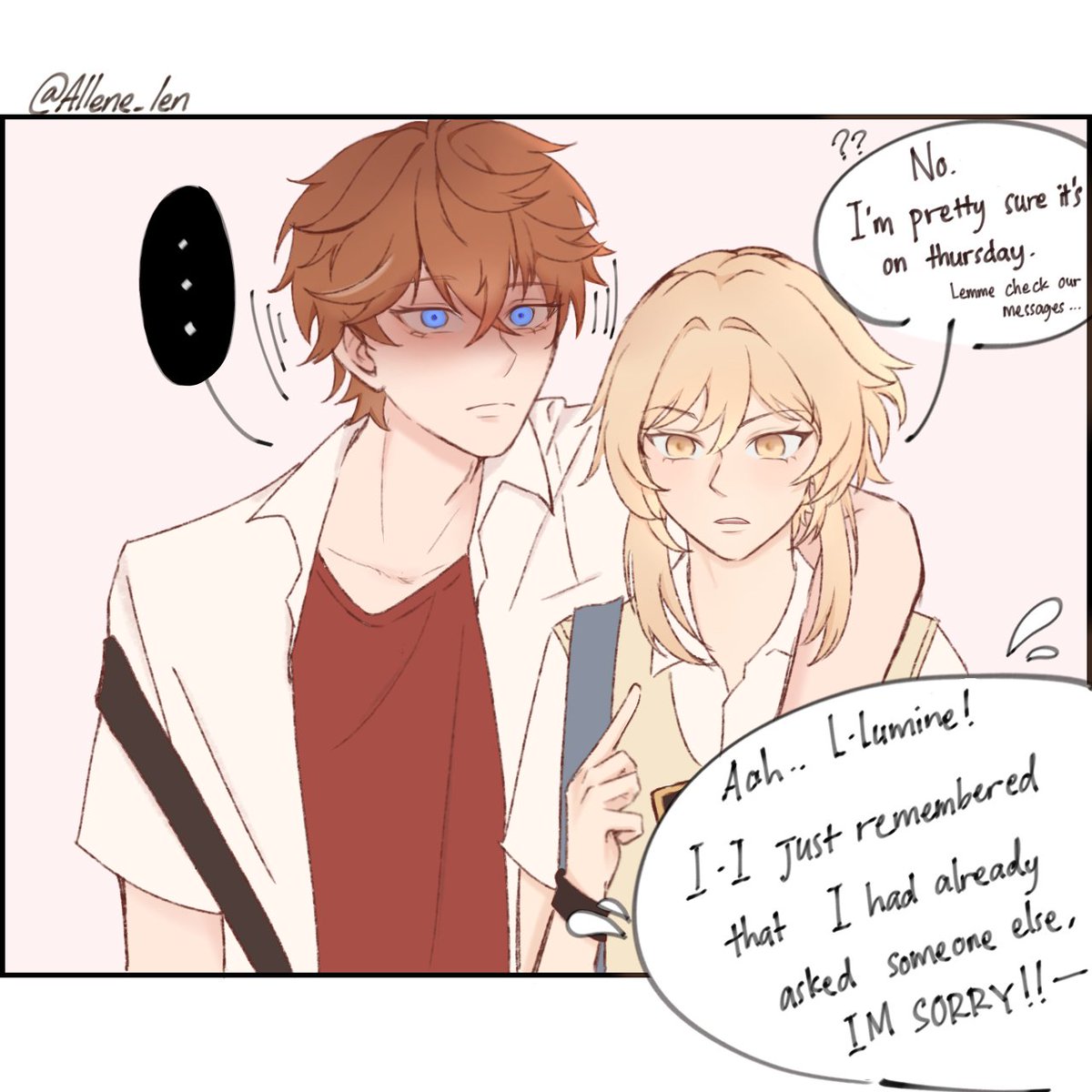 allene_len's tweet image. #chilumi week day 3 : jealousy
L->R
#ChlmWeek2025 #タル蛍 @chlmweek2025