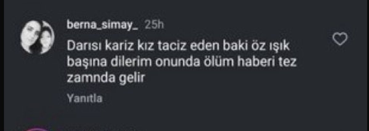 Benim amcam ölüyor. Düşmanı başsağlığı diliyor. Hele bizim AKP’li Berna ne yapıyor?? Seni uyardım! Aylar önce. Uzak dur bu mahalleden… Bakalım savcılık önce kimi çağıracak😘