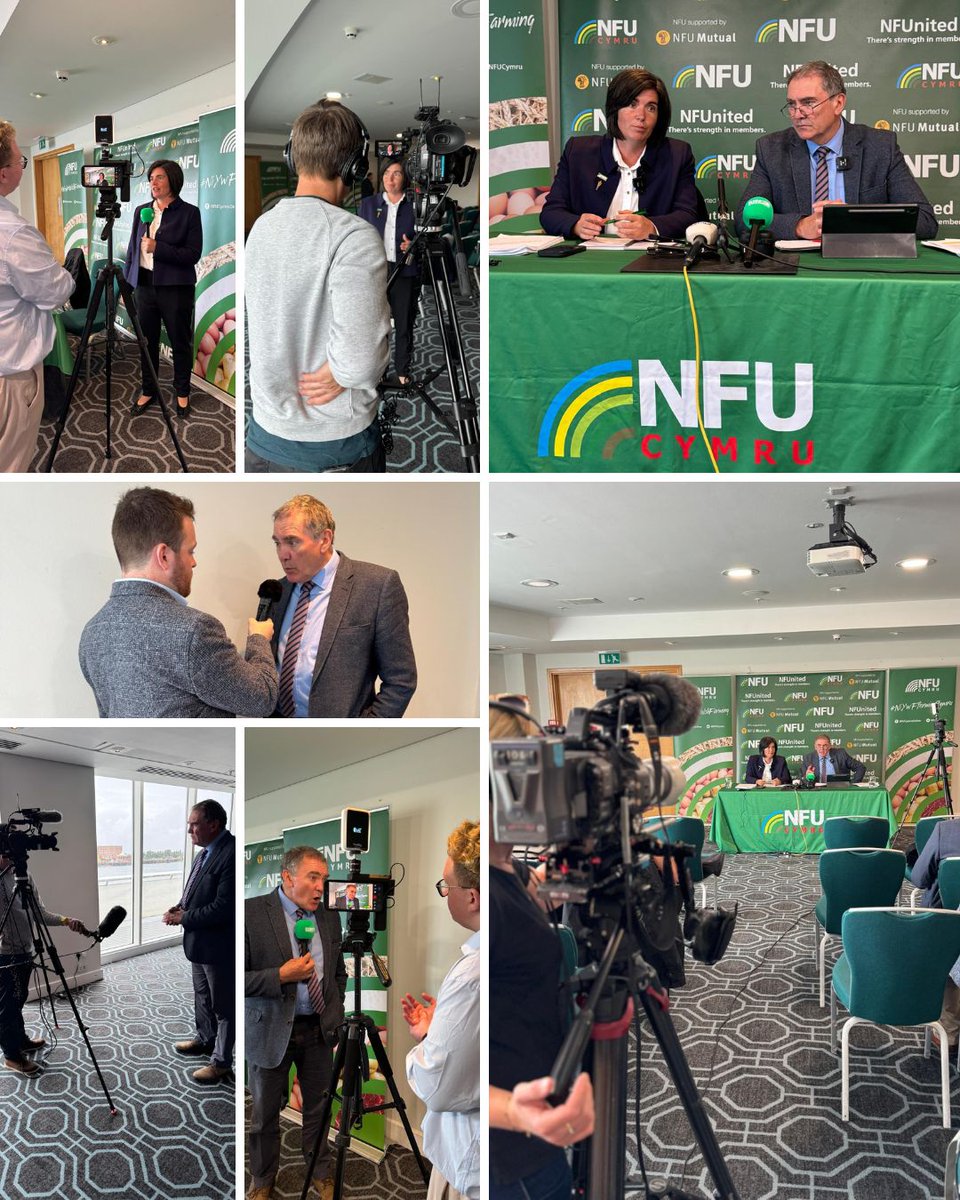 Today we held a press conference in Cardiff to discuss our response to the Welsh Government's Sustainable Farming Scheme announcement. 

Keep and eye out for interviews on BBC Wales Today, ITV Wales, Farmers Weekly, LBC, BusinessIn, Ffermio, Newyddion. 

➡️ow.ly/pLuc50WpOWP