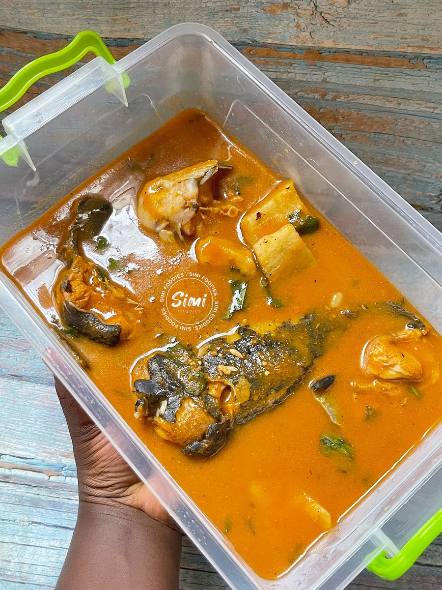 Hot and spicy fish Peppersoup for a retuning customer 😋😋😋thank you for patronizing <a href="/Simifoodies/">Sisi Olounje</a> 

And we call it a day🤗.