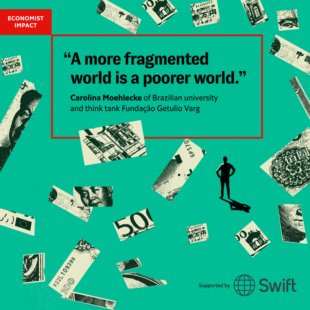 Economist Impact (@economistimpact) on Twitter photo We’re proud that Growth at a Crossroads: measuring the cost of financial fragmentation, supported by <a href="/swiftcommunity/">Swift</a>, has been shortlisted for a <a href="/WorldMediaGroup/">World Media Group & World Media Awards</a> Award in the financial services category. The study explores how rising geopolitical tensions, regulatory divergence We’re proud that Growth at a Crossroads: measuring the cost of financial fragmentation, supported by <a href="/swiftcommunity/">Swift</a>, has been shortlisted for a <a href="/WorldMediaGroup/">World Media Group & World Media Awards</a> Award in the financial services category. The study explores how rising geopolitical tensions, regulatory divergence