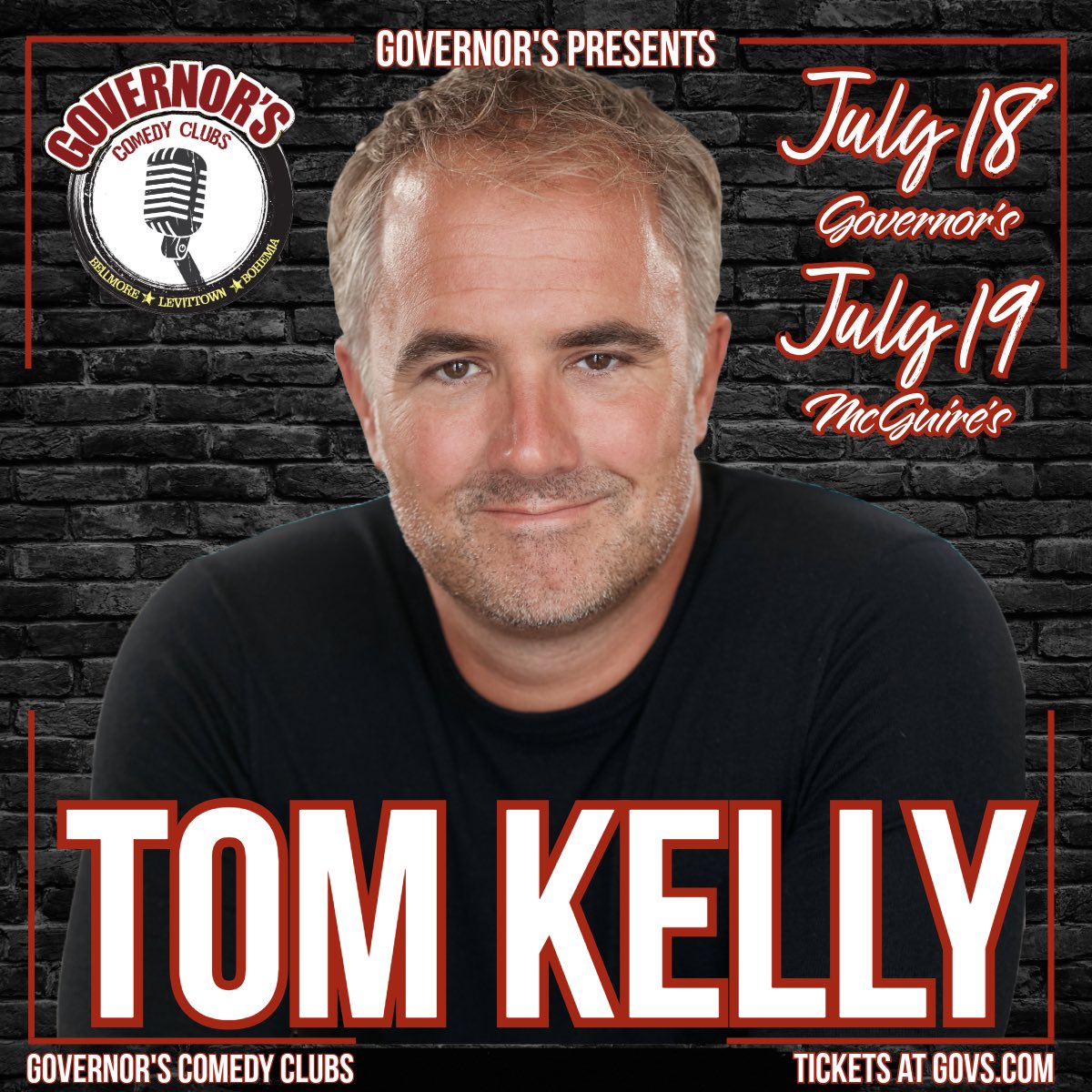 GovernorsComedyClub (@comedygovs) on Twitter photo Friday at Governor’s and Saturday at McGuire’s! Come laugh with <a href="/TomKellyShow/">Tom Kelly Show</a> Long Island! GOVS.com for 🎟️🎟️🎟️ #comedy #standup #standupcomedy Friday at Governor’s and Saturday at McGuire’s! Come laugh with <a href="/TomKellyShow/">Tom Kelly Show</a> Long Island! GOVS.com for 🎟️🎟️🎟️ #comedy #standup #standupcomedy