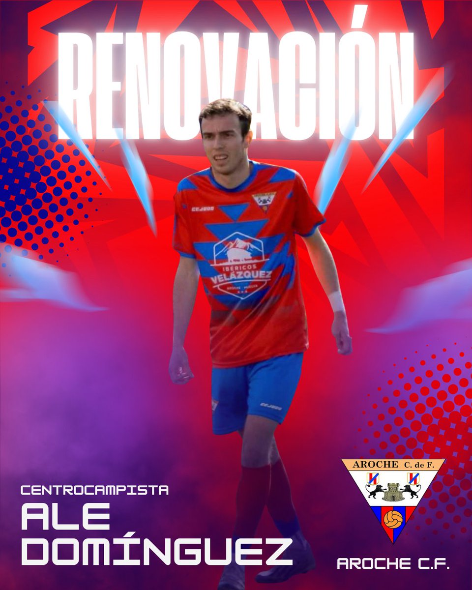 ⚽️¡RENOVADO! 🔵🔴

Tenemos el placer de anunciar que Alejandro seguirá defendiendo nuestros colores un año más. 👊

Jugador con raíces en nuestro pueblo, que ha demostrado desde el primer día ser uno más dentro y fuera del campo.

Nos alegra seguir contando contigo 💪