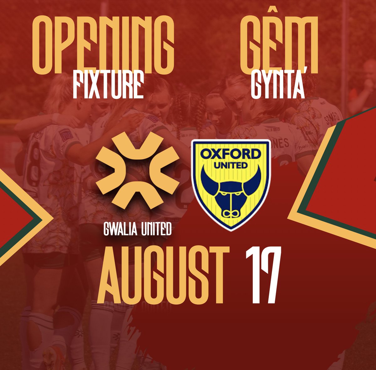 We start our season with a home game against Oxford United!