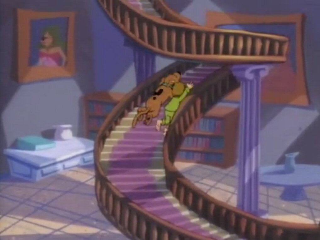 WendyLovesJesus's tweet photo. The third Monday in July is national #GetOutOfTheDoghouseDay.

Um... have you SEEN #ScoobyDoo's childhood doghouse?? Paintings, fountains, spiral staircase, a library!!

Who in their right mind would want to leave that?? I want an invitation to get IN the doghouse, not out!!!! https://t.co/Vr4g1v4ZbJ