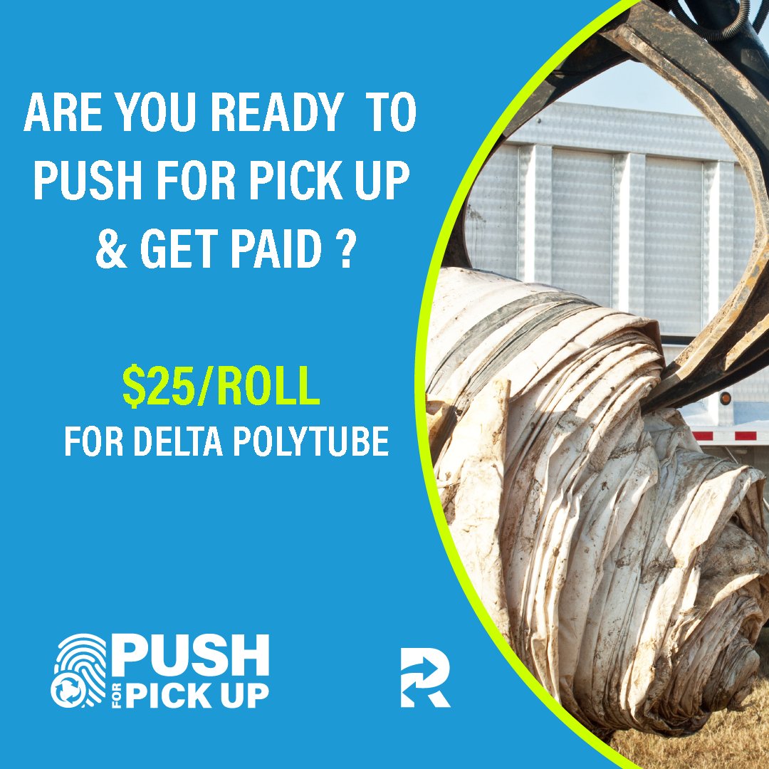Thank you all so much for reaching out on the 2025 program and using the Push for Pick Up® app.  We are here to help with any questions-contact Chris De Clerk at 501-772-0161 or go to program info: hubs.ly/Q03xczPQ0 
#pushforpickup #polytube #sustainableag