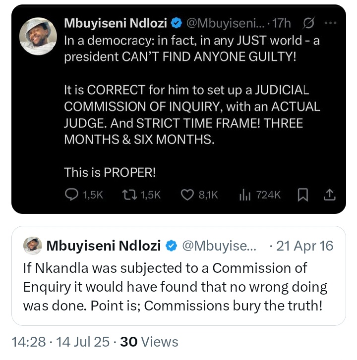 David Tema (@david_tema) on Twitter photo If one is properly educated like we think <a href="/MbuyiseniNdlozi/">Mbuyiseni Ndlozi</a> is, his work & words were suppose to reflect and uplift the society. An educated individual wil never applauds a Phala Phala leaders who hid $ under his mattresses.
#ANCRenewalAtwork
#KhokhelaRamaphosa
ARVs
Georgia If one is properly educated like we think <a href="/MbuyiseniNdlozi/">Mbuyiseni Ndlozi</a> is, his work & words were suppose to reflect and uplift the society. An educated individual wil never applauds a Phala Phala leaders who hid $ under his mattresses.
#ANCRenewalAtwork
#KhokhelaRamaphosa
ARVs
Georgia