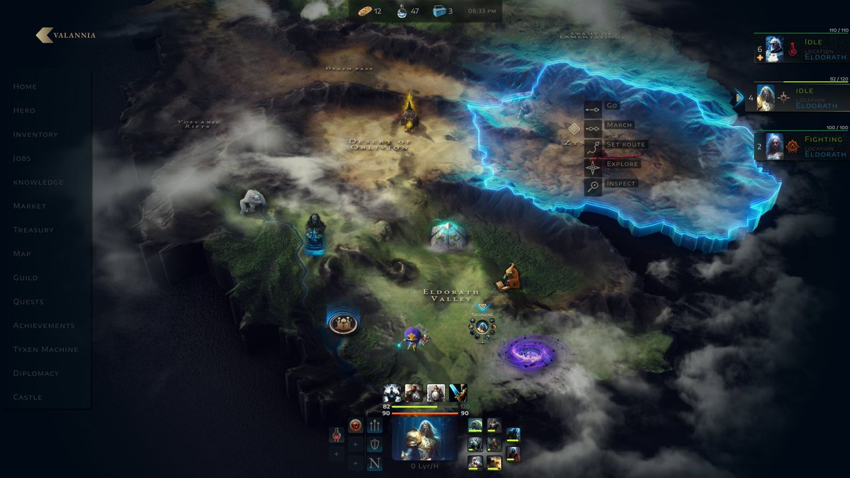 ValanniaGame's tweet image. This is Realms🗺️
A first look at the interface where strategy, upgrades, and conquest begin.