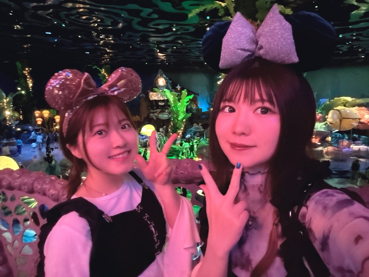 MINA_Ikmdct's tweet image. だい〜〜〜ぶ前なんだけれど
みゆうちゃんとTDS行ってきた時の写真🐠