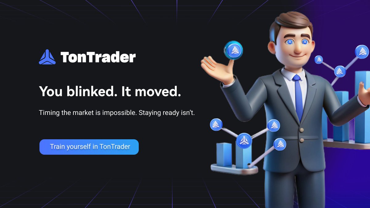 Ever watch price crawl sideways for hours…

Then step away for two minutes... and boom, it moves?

Timing the market is a myth. Preparing for it isn’t.

→ Train yourself in TonTrader: t.me/TonTraderCrypt…