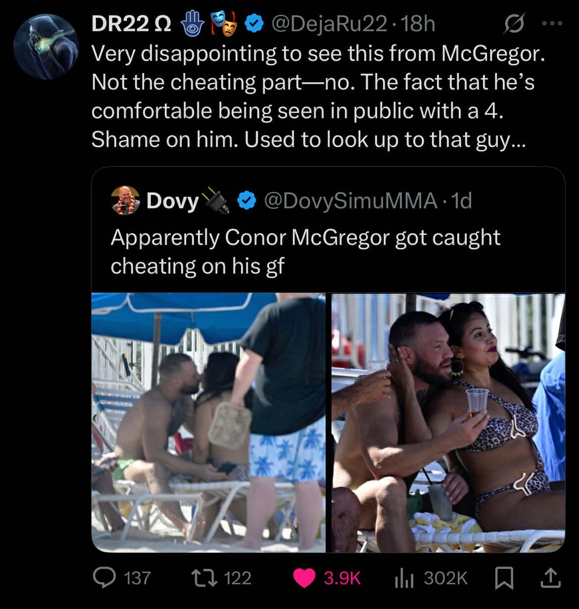 Just a reminder, the Conor McGregor in the $HOG universe is very different from this version in our universe.

HOG one shots this McGregor and then takes the mother of his children... Dee Devlin on a nice date (once alt szn starts 😉)