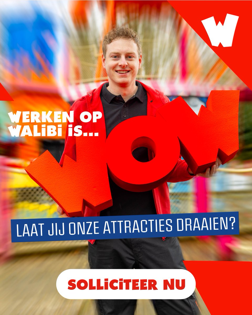 Sta jij straks achter de knoppen van onze achtbanen? 🎢
Werk in de meest energieke omgeving van Nederland, en zorg dat alles op rolletjes loopt!
👉 Solliciteer nu bit.ly/werken-op-wali…
#werkenopwalibi #walibiholland #linkinbio #solliciteren #vacatures #pretpark