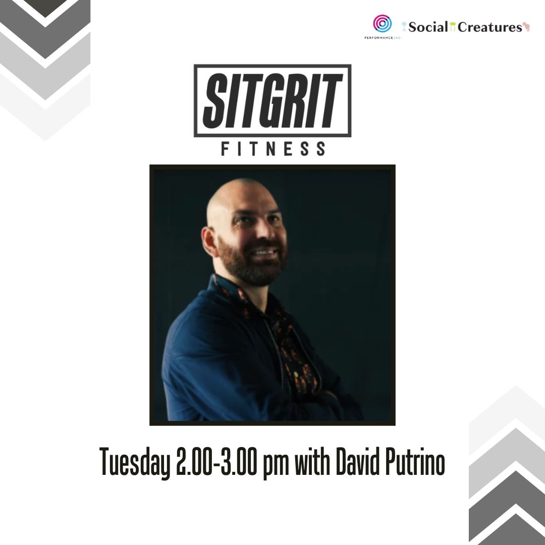 sitgrit's tweet image. Come move with us today at 2:00 PM! 💥 Get energized in SitGrit with David — you won’t want to miss the good vibes! 💪🎉