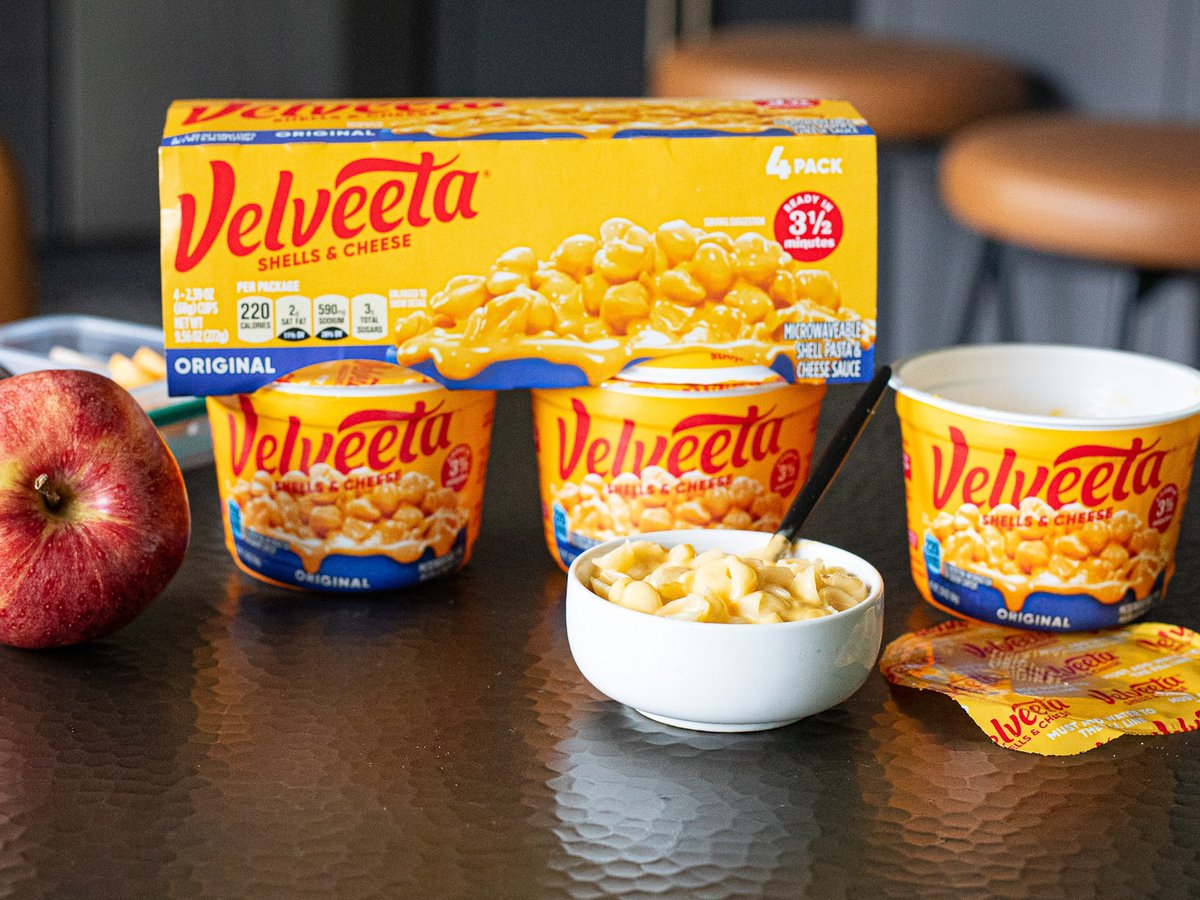 Kraft Or Velveeta Shells &amp; Cheese 4-Pack Cups As Low As $3.99 At Publix (Regular Price $6.39)

---> iheartpublix.com/2025/07/kraft-…