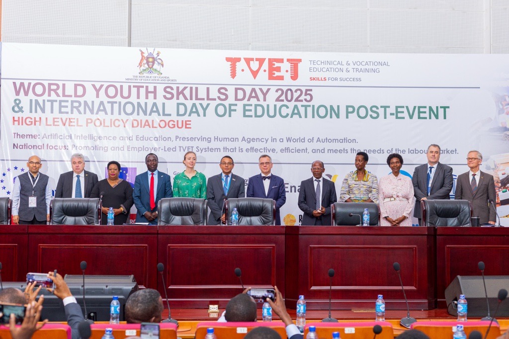 EnabelinUganda's tweet image. H.E @ChantryHugues, Ambassador @BelgiuminUganda, has reaffirmed Belgium’s commitment through Enabel to skills development and TVET in Uganda during the High-Level Policy Dialogue on Education held to mark World Youth Skills day.
Through our #WeWorkUG project, we are promoting…
