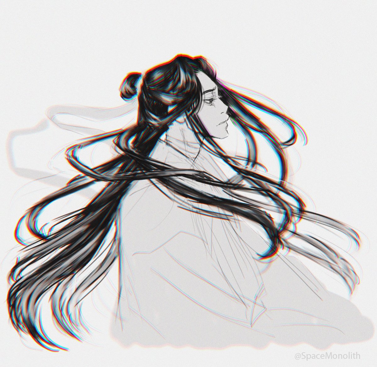 Another Xie Lian sketch. They draw him with the longest hair and I just love it~

#XieLian #tgcf #tianguancifu #HeavenOfficialsBlessing