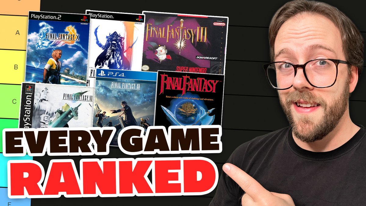 After ranking every battle system, hero, villain, soundtrack &amp; cover art - it's finally time... My ultimate Final Fantasy ranking is now live! 

Watch here: youtu.be/7Ht5wMNmAlk