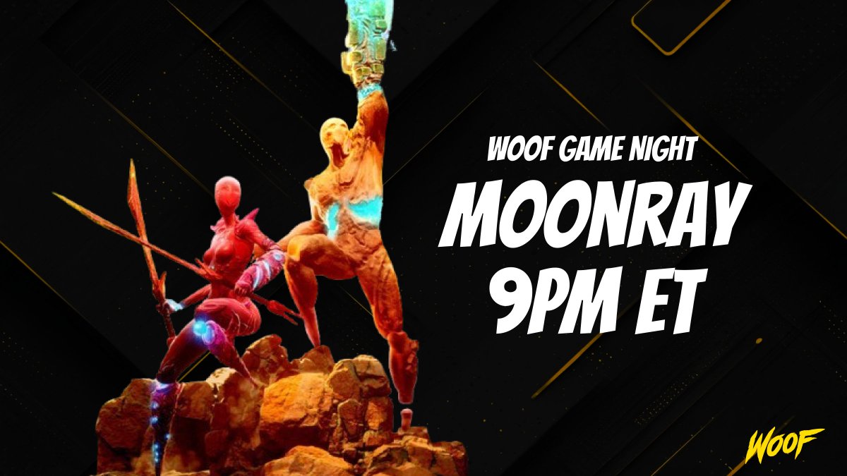 Woof_Lab's tweet image. Woof community game night for Moonray tonight
this is your chance to find your team of sweaty gamers to compete in their upcoming tournament 🏆
where: Woof discord
when: 9pm ET (1am UTC)
woof woof 🐺
