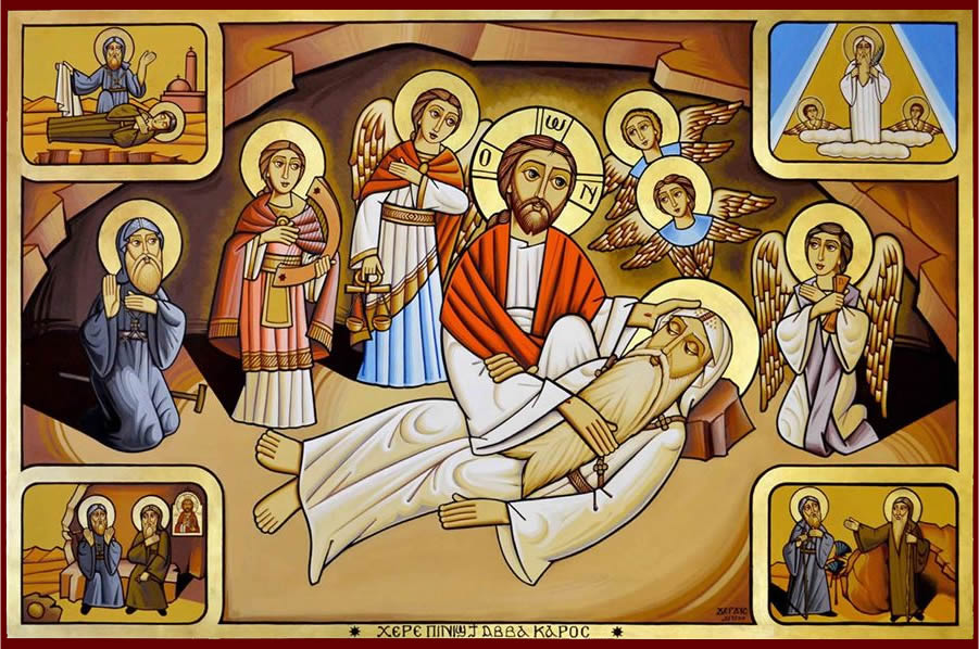 suscopts's tweet image. Departure of St Karas the Anchorite
St Karas was the brother of Emperor Theodosius the Great. The saint realized the vanity of the world &amp;amp; therefore left all his possessions &amp;amp; went to the inner Western Wilderness where he lived for about 57 years without seeing the face of a man.