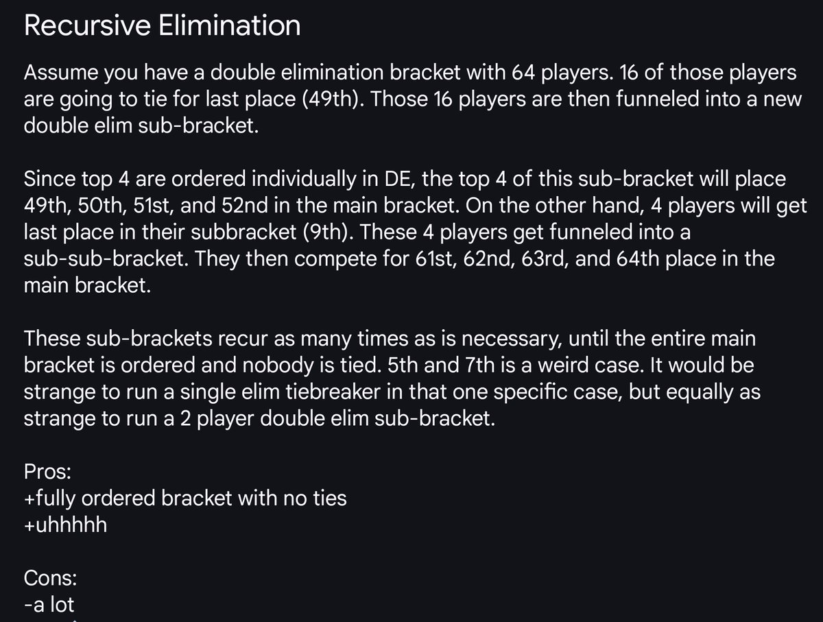New bracket format idea straight from hell