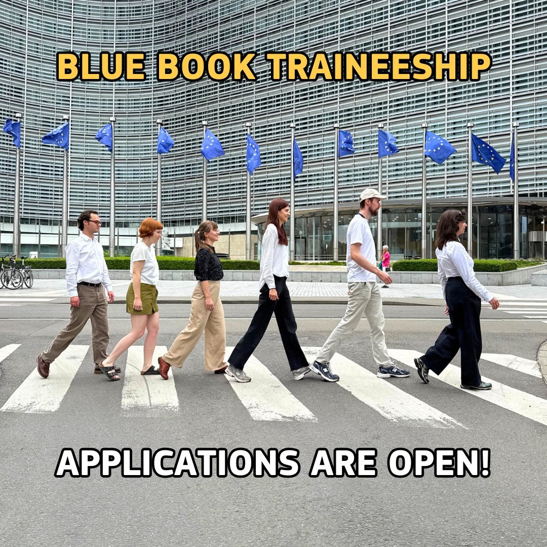 EU_Finance's tweet image. 📘 Ever wondered what it's like to work for @EU_Finance? Apply for a Blue Book Traineeship!
✅5-month paid traineeship
✅Starting March 2026
✅Apply with any Bachelor’s degree
✅Build skills, friendships, and your 🇪🇺 future
🗓️ Deadline: 29 Aug, 10:00
👉 europa.eu/!YNDggC
