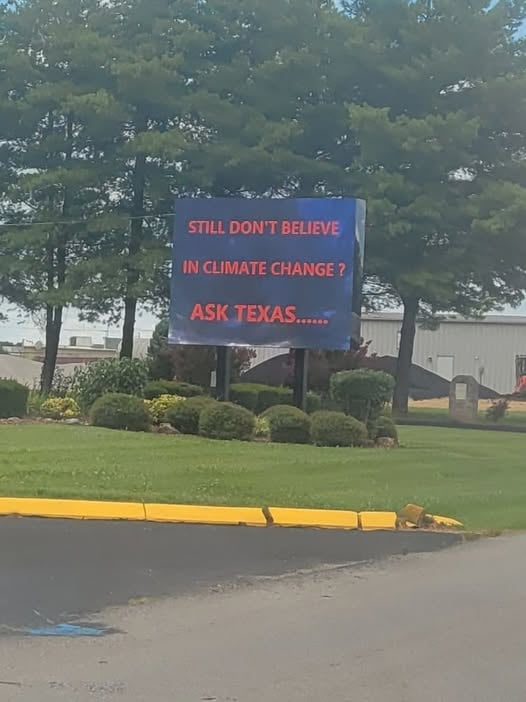 GreyWolfGraphix's tweet image. This is the sort of bullshit the Democrats in Winchester, TN (Franklin County) are displaying on their signs. They need to shove their "climate change" garbage up their hindquarters sideways.