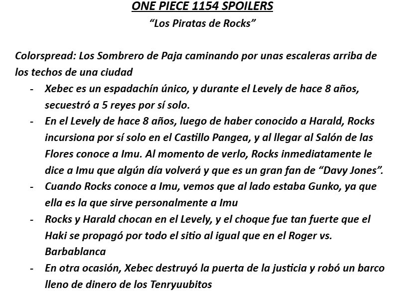 BigNewsOP's tweet image. #ONEPIECE1155 PRIMEROS SPOILERS

Rocks D. Xebec 🐐

Gracias a Pew
