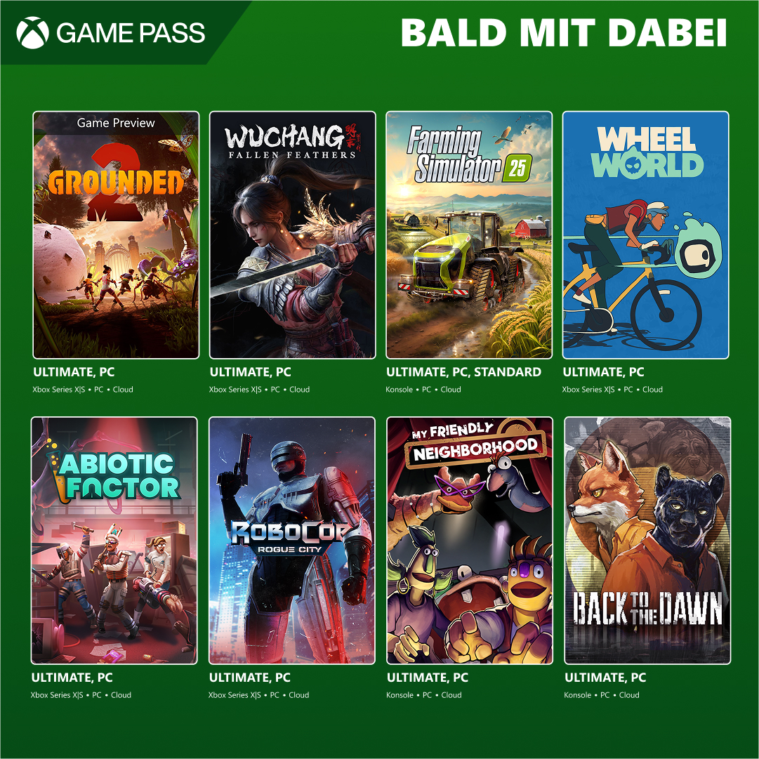 XboxDACH's tweet image. wir sehen Spiele in deiner Zukunft 🔮 

diese Spiele