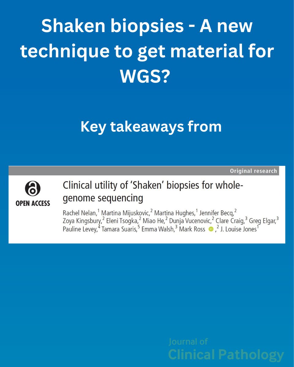 JClinPath_BMJ's tweet image. Ever heard of &apos;Shaken biopsies&apos; ? 🤔 
Read about this novel way to obtain material for genomics ! Open access too 🎉 
bit.ly/3S6zw0i