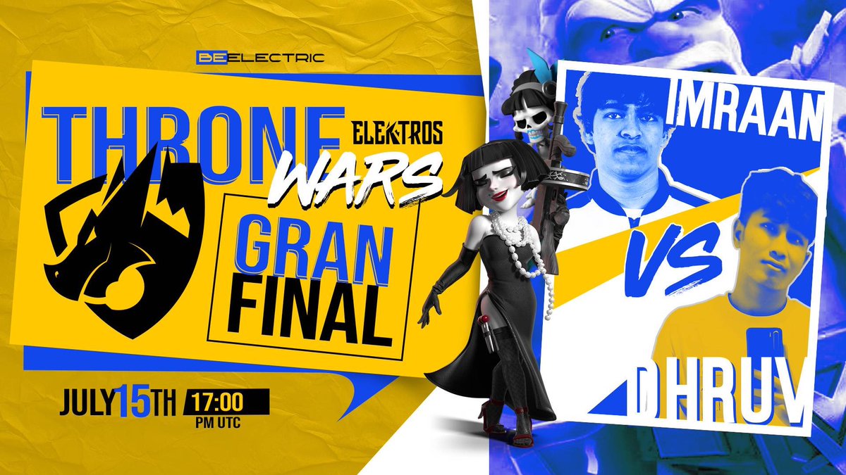 Just a few hours out! Who has what it takes to take it all home! Good luck today guys !

Streamers are:
Sply
Morningstar

Tune in with your one of the above streamers and support your favorite player! 

#esports #projectelektros #elektros #BeElektric #clash #clashofclans