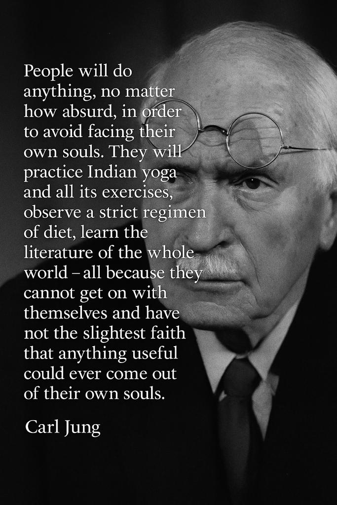school_the64092's tweet photo. A hauntingly powerful reminder from Carl Jung: Many people will do everything—study, travel, diet, meditate—except face themselves. True transformation begins within.
Let’s stop running. Let’s start listening to the soul. https://t.co/wmEp2qZ8Bz