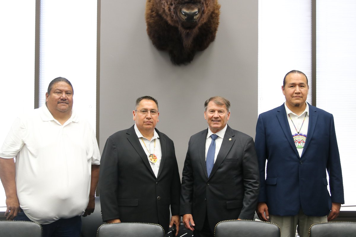 SenatorRounds's tweet image. Good meeting with the Great Plains Tribal Chairmen’s Association to discuss issues facing tribes in South Dakota, including the ongoing public safety crisis and our efforts to bring a tribal law enforcement training center to the Great Plains.