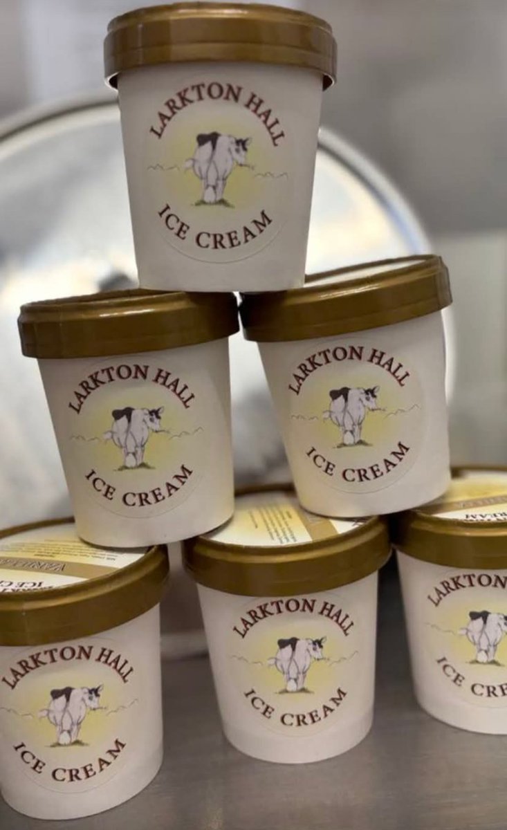 Ice cream from Larkton hall cheese  this Saturday the 19th July in Heswall Hall from 10am till 2pm. Fantastic selection of flavours plus their amazing cheese 🧀 🍨