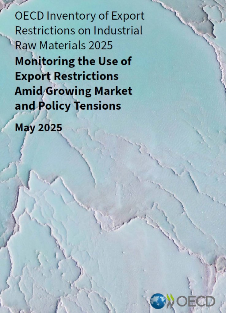 incprodmon's tweet image. Highly relevant!

OECD Inventory of Export Restrictions on Industrial Raw Materials 2025

oecd.org/en/publication…
