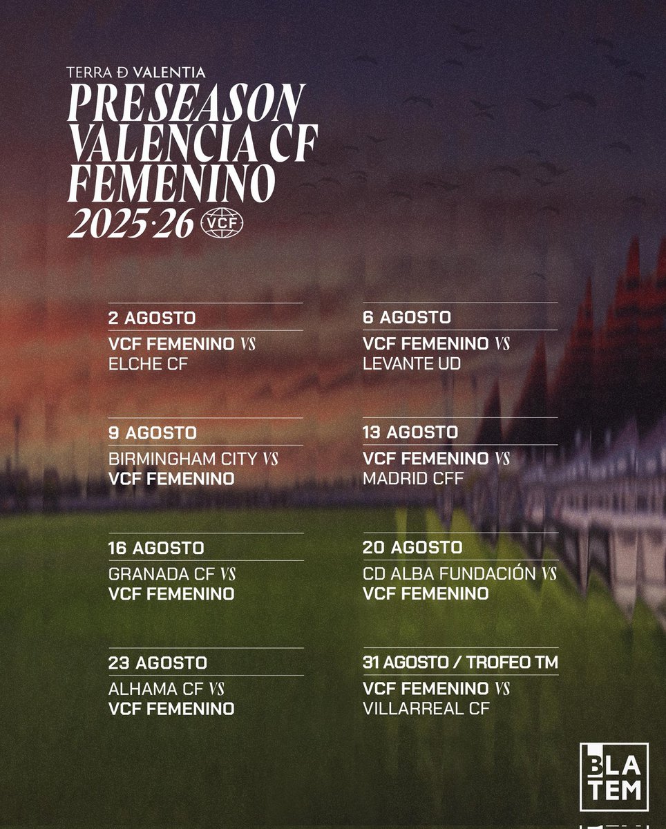 ✍️ Perfilada la pretemporada del #VCFfem para afrontar el reto de la Primera Federación 25-26

ℹ️ valenciacf.com/perfilada-la-p… 

#ADNVCF