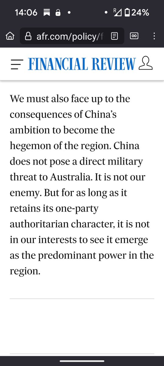 latikambourke's tweet image. Cost of AUKUS submarines too expensive to defend ourselves says Peter Varghese.
afr.com/policy/foreign…