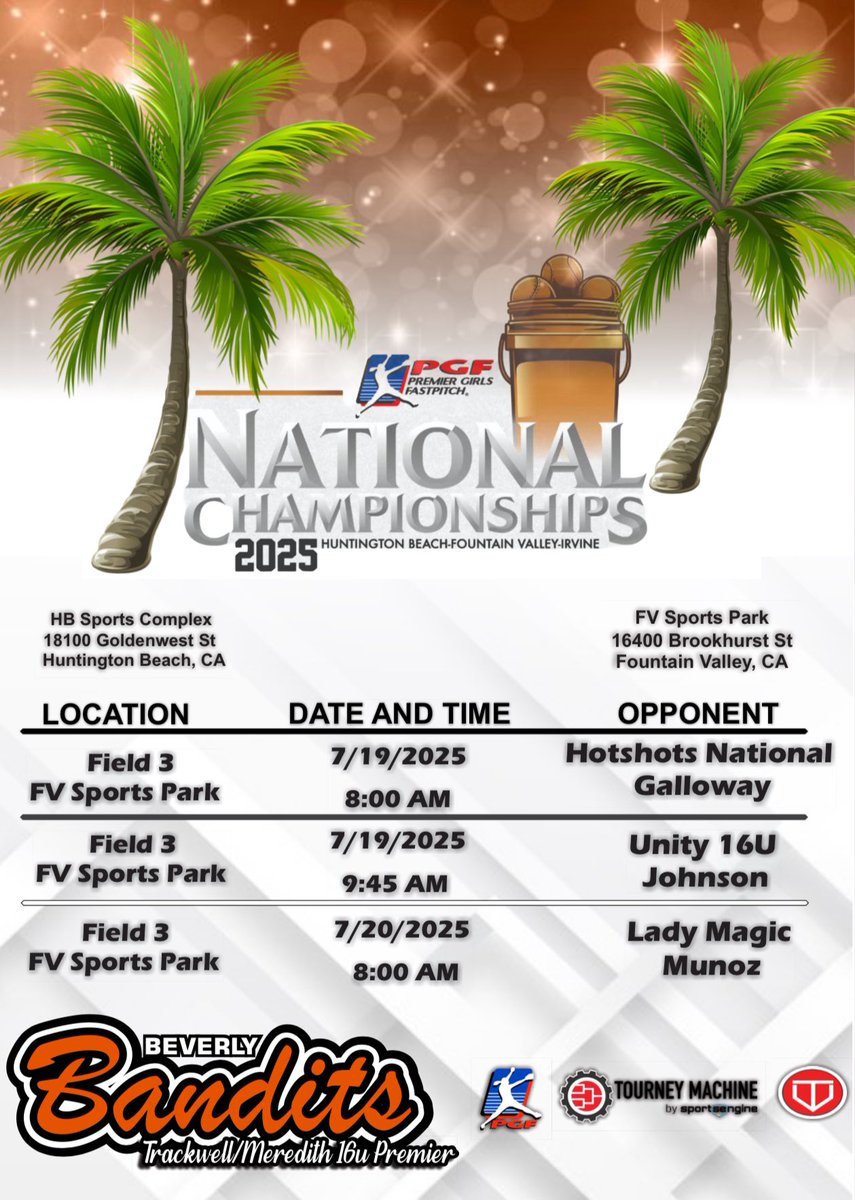 Best National tournament in the country is quickly approaching!! 👏🏼👏🏼 we hope to see you there!!! Safe travels to all 🌊🏝️🌴
