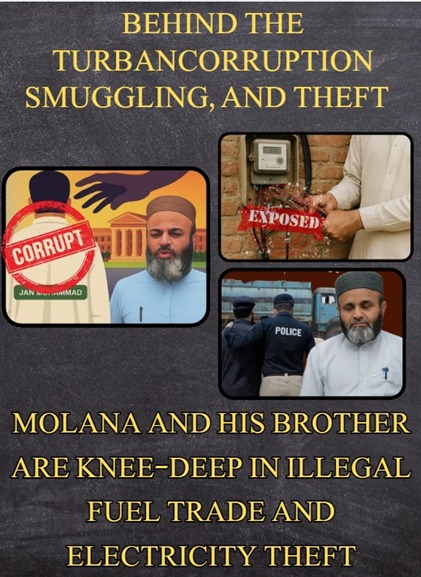 ArbishSidiqui's tweet image. Behind the Turban: Corruption, Smuggling, and Theft
Molana and his brother are knee-deep in illegal fuel trade and electricity theft
#TruthOverPropaganda
#ExposeTheDeceit
#GwadarForPeace
#UnityForProgress

@NaziaIHussain
@AqibBalouch0