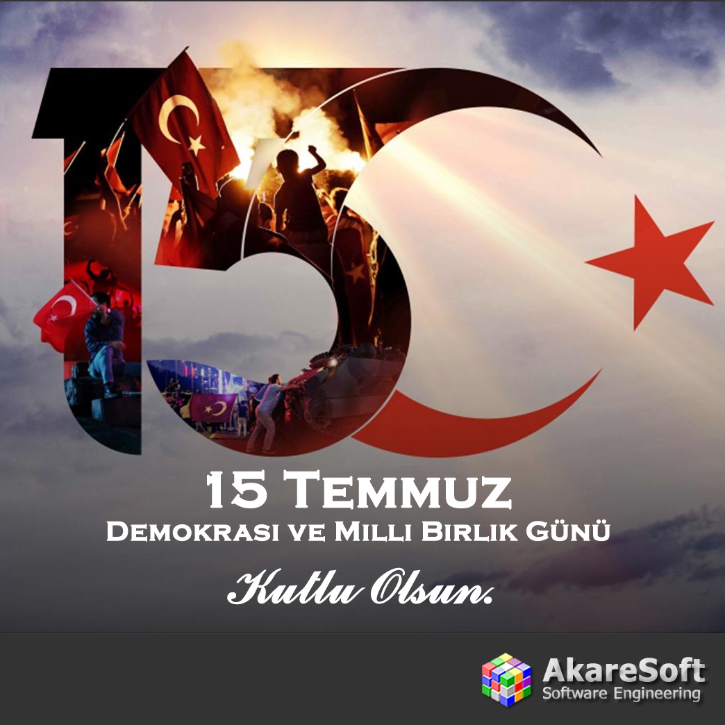 akaresoft's tweet photo. 15 Temmuz Demokrasi ve Milli Birlik Günü kutlu olsun. #15temmuz https://t.co/IDWCufLQSa