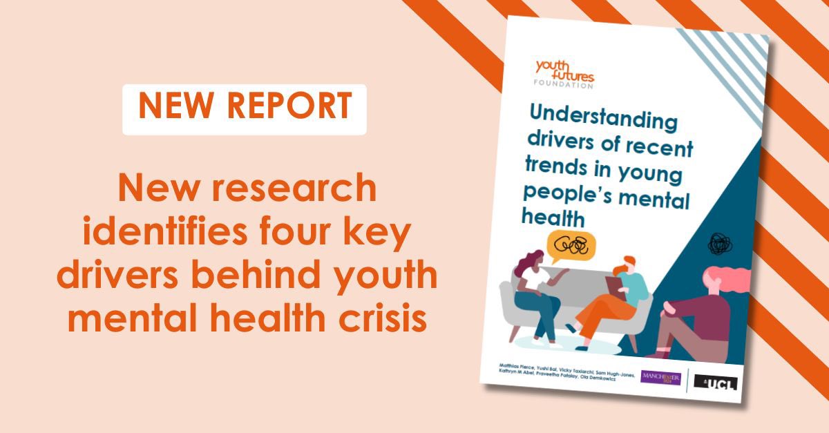 YF_Foundation's tweet image. 📢 New report! Mental health is now the leading reason young people are NEET driven by long-term illness.
Our first-of-its-kind report with @OfficialUoM & @ucl uncovers 4 key drivers:
🔹 Financial insecurity
🔹 Poor sleep
🔹 Social media use
🔹 Cuts to youth services…