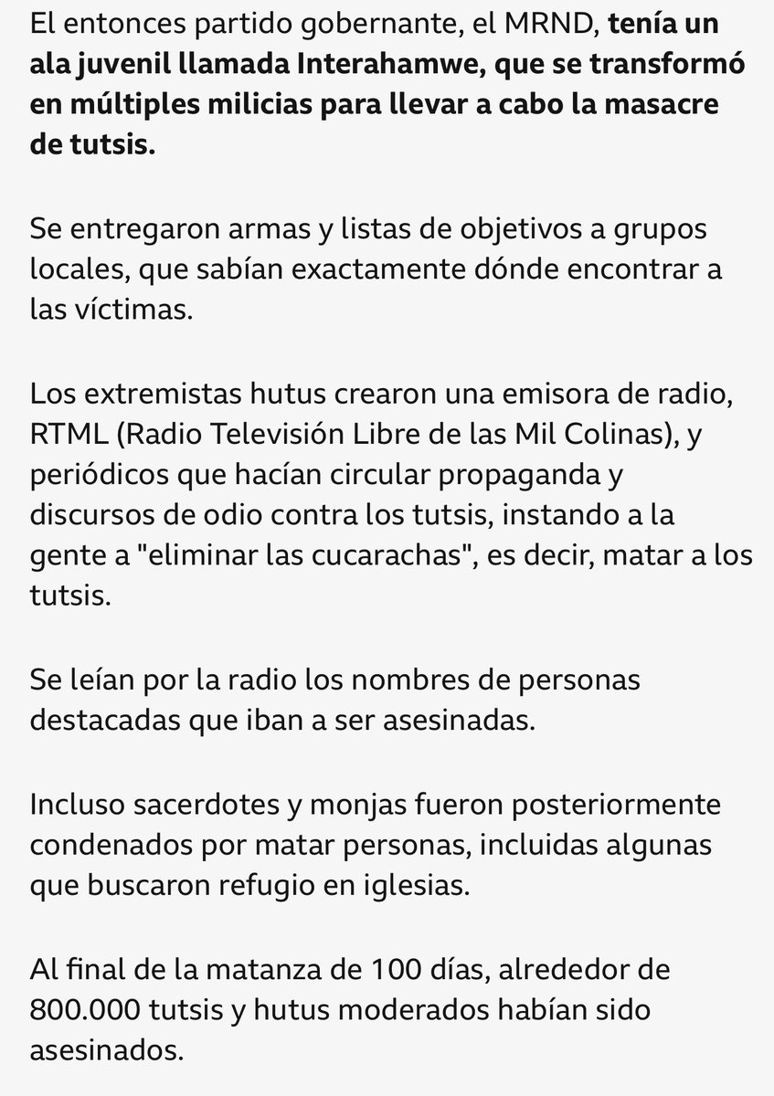 El salvajismo perpetrado por grupos ultra contra la población migrante recuerda a los métodos empleados hace 30 años en el genocidio de Ruanda. Allí el odio étnico mató a 1millón de personas en 100 días. No aprendemos.